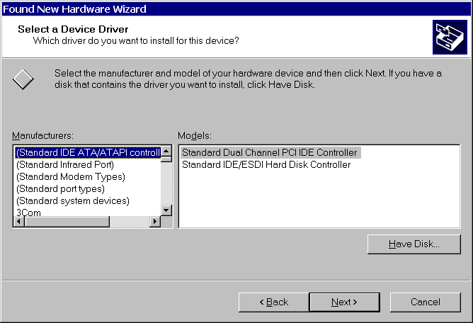 Windows PnP Dialog