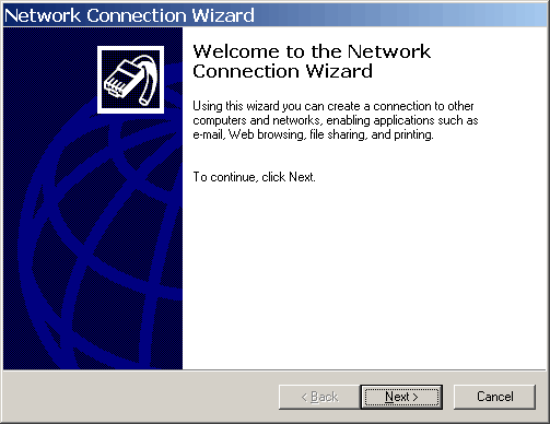 Network Connection Wizard