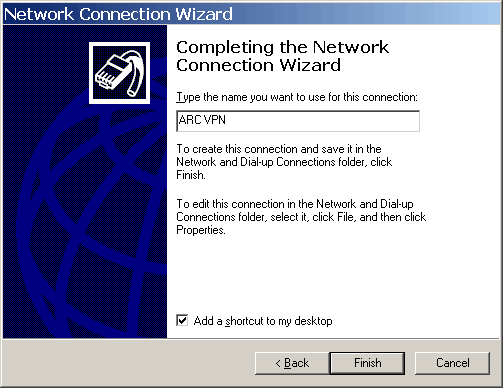 Completing Connection