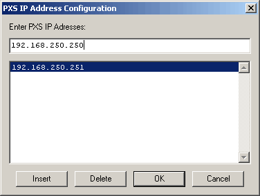 PXS IP Address Configuration